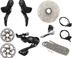 Shimano 105 R7100 Mechanical Road Groupset (Black) (2 x 12 Speed) (Hydraulic Disc Brake)