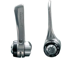 Shimano Sora SL-R400 Downtube Shifters (Silver) (Pair) (2/3 x 8 Speed) (Braze-On)