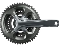 Shimano Tiagra 4703 Crankset (Grey) (3 x 10 Speed) (Hollowtech II) (165mm) (50/39/30T) (74/110 Asymmetric BCD)