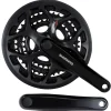 Shimano Tourney FC-A073 Crankset (Black) (3 x 7/8 Speed) (Square Taper) (170mm) (50/39/30T) (Riveted) (w/ Chain Guard)
