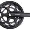 Shimano Tourney FC-A070 Crankset (Black) (2 x 7/8 Speed) (Square Taper) (170mm) (50/34T) (Riveted) (w/ Chain Guard)