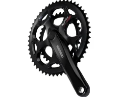 Shimano Tourney FC-A070 Crankset (Black) (2 x 7/8 Speed) (Square Taper) (170mm) (50/34T) (Riveted)