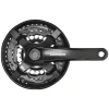Shimano Tourney FC-TY501 Crankset (Black) (3 x 6/7/8 Speed) (Square Taper) (170mm) (48/38/28T) (Riveted)