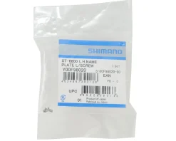 Shimano Ultegra ST-6800 Left Hand Name Plate & Fixing Screw
