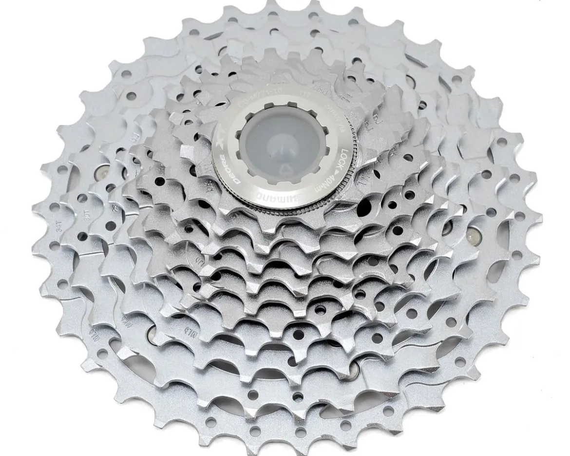 Shimano XT CS-M771 Cassette (Silver) (10 Speed) (Shimano HG) (11-34T)