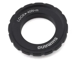 Shimano XT M8010 Outer Serration Centerlock Disc Rotor Lockring (Black) (Single) (For 12/15/20mm Axle Hubs)