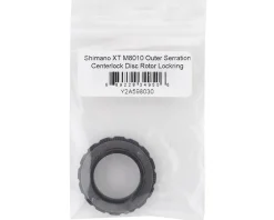 Shimano XT M8010 Outer Serration Centerlock Disc Rotor Lockring (Black) (Single) (For 12/15/20mm Axle Hubs)