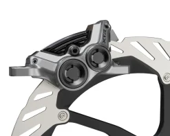 Shimano XTR M9220 4-Piston Hydraulic Disc Brakes (Silver/Black) (Pair) (Post Mount) (Calipers Included)