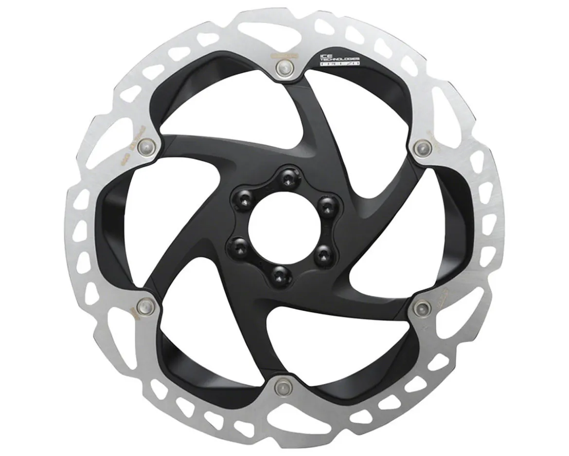 Shimano XTR RT-MT905 IceTech Disc Brake Rotor (Black/Silver) (180mm) (6-Bolt)