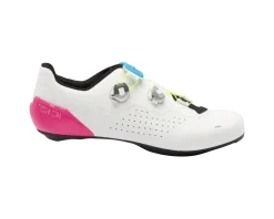 Sidi Genius X Wyve Road Shoes (White Fluo) (44)