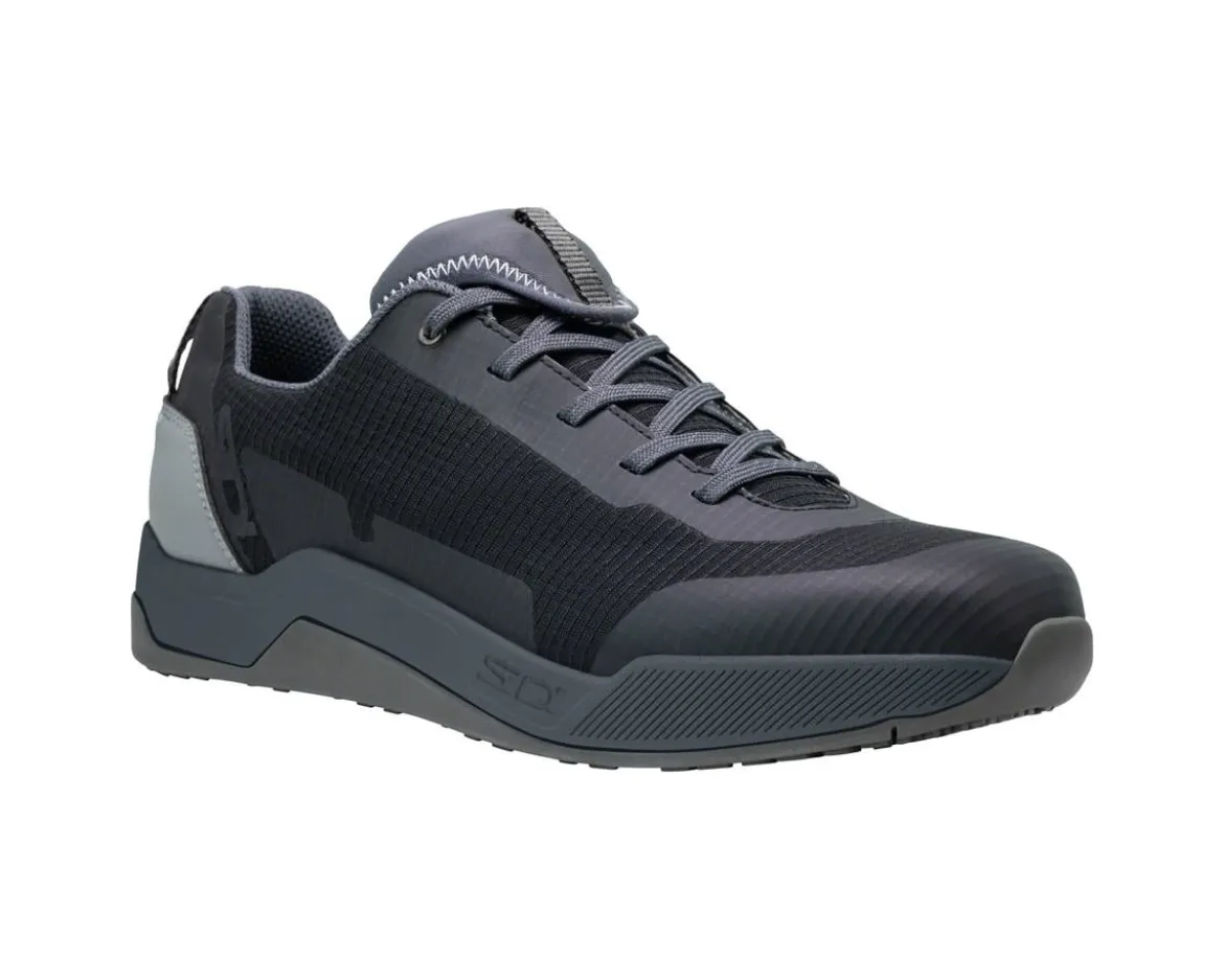 Sidi Motus GTX Flat Pedal Mountain Bike Shoes (Black/Grey) (39)