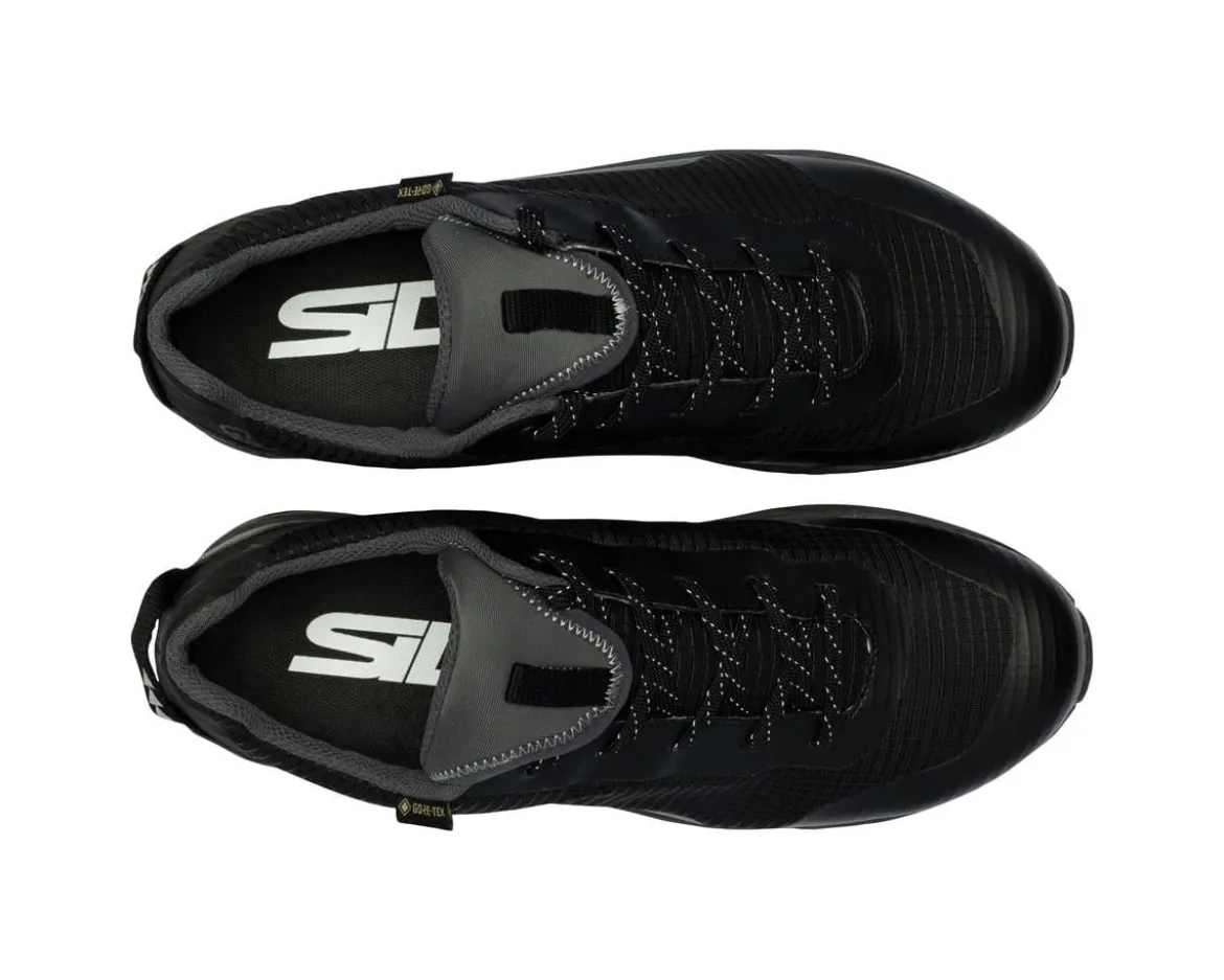 Sidi Motus GTX Flat Pedal Mountain Bike Shoes (Black/Grey) (39)