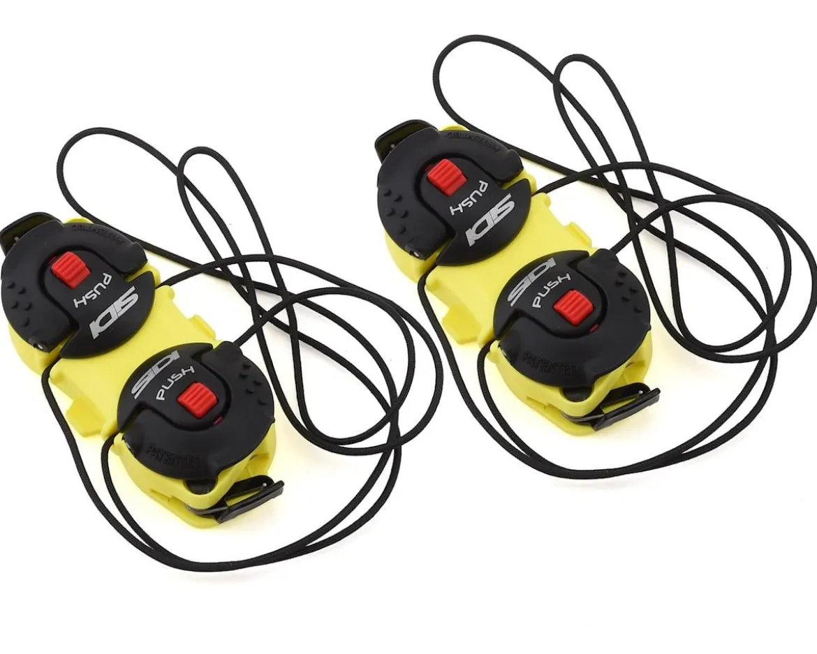 Sidi Shot/Tiger Double Tecno-3 Push Closure System (Yellow/Black) (Pair)