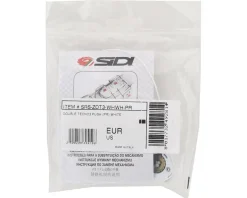 Sidi Shot/Tiger Double Tecno-3 Push Closure System (White/Red) (Pair)