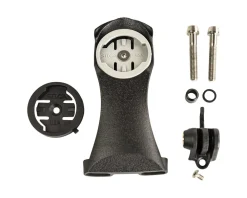 Silca Chisela Computer Stem Mount (Black) (Wide (23-40mm)) (3D Printed Titanium) (Garmin/Wahoo)