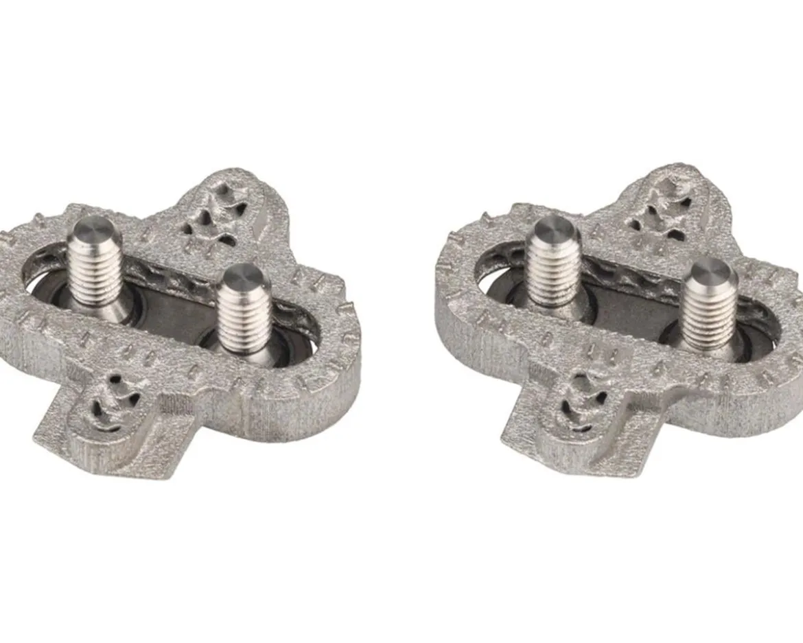 Silca 3D-Printed Titanium Mountain Cleats (w/ Ti Hardware) (4°) (Fits Shimano SPD Pedals)