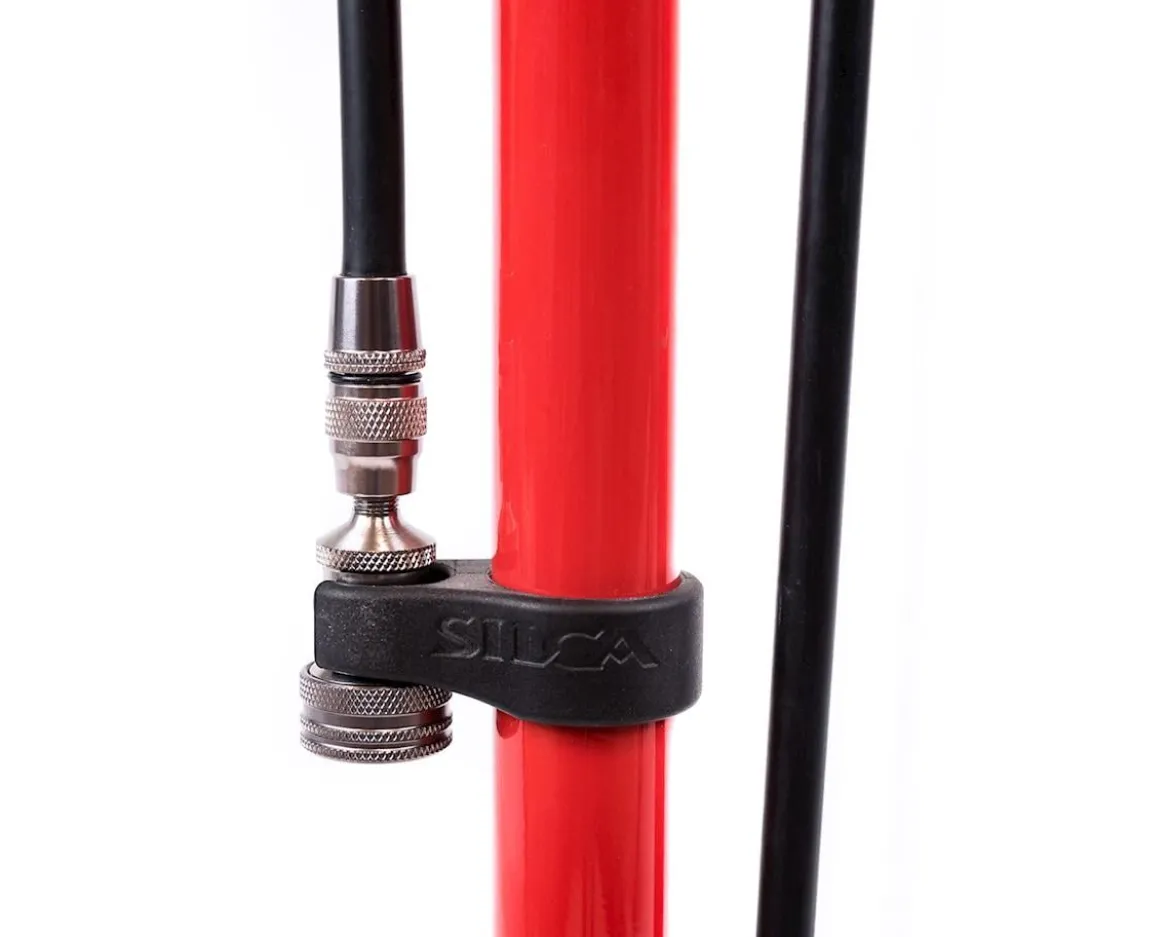 Silca Pista Floor Pump (Red)