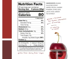 Skratch Labs Energy Chews Sport Fuel (Sour Cherry) (10 | 1.7oz Packets)