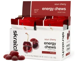 Skratch Labs Energy Chews Sport Fuel (Sour Cherry) (10 | 1.7oz Packets)