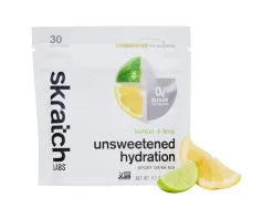 Skratch Labs Unsweetened Hydration Sport Drink Mix (Lemon + Lime) (30-Serving Resealable Bag)
