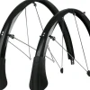 SKS Chromoplastic Longboard Fender Sets (Black) (P35 | 700c x 20-28)