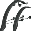 SKS VeloFlexx 55 Fender Set (Black) (Front & Rear) (26"/650b/700c) (For Disc Brake Bikes)