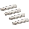 Slime Schrader Valve Extenders (Silver) (4 Pack) (1.25")