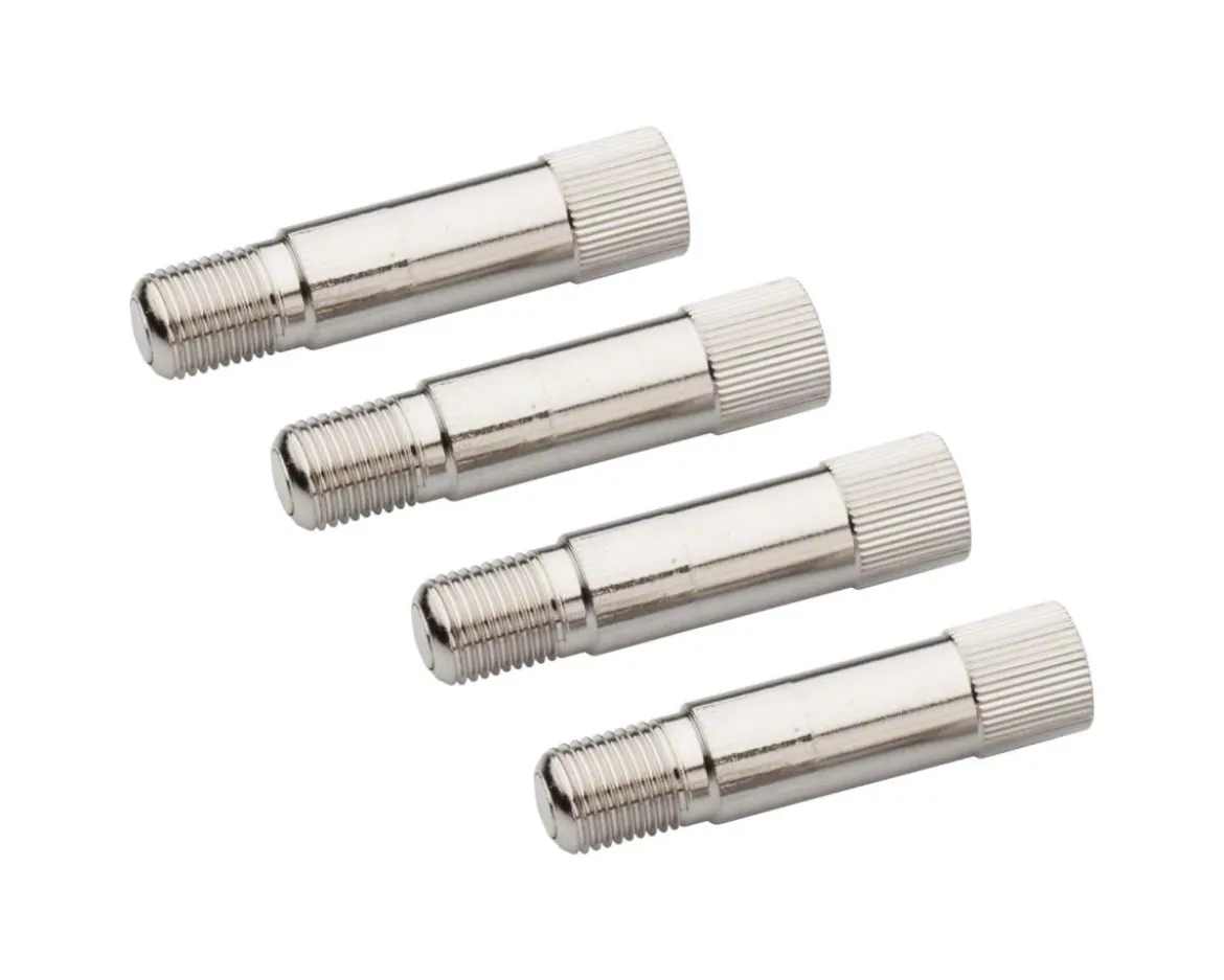 Slime Schrader Valve Extenders (Silver) (4 Pack) (1.25")