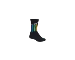 Sockguy Prism Peak Wool Crew 6" Socks (Black) (S/M)