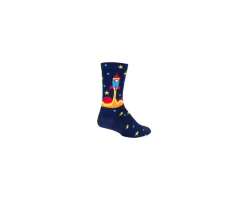 Sockguy Rocket Socket Crew 6" Socks (Blue) (S/M)