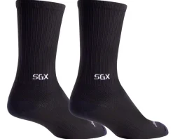 Sockguy 6" SGX Socks (Black) (L/XL)