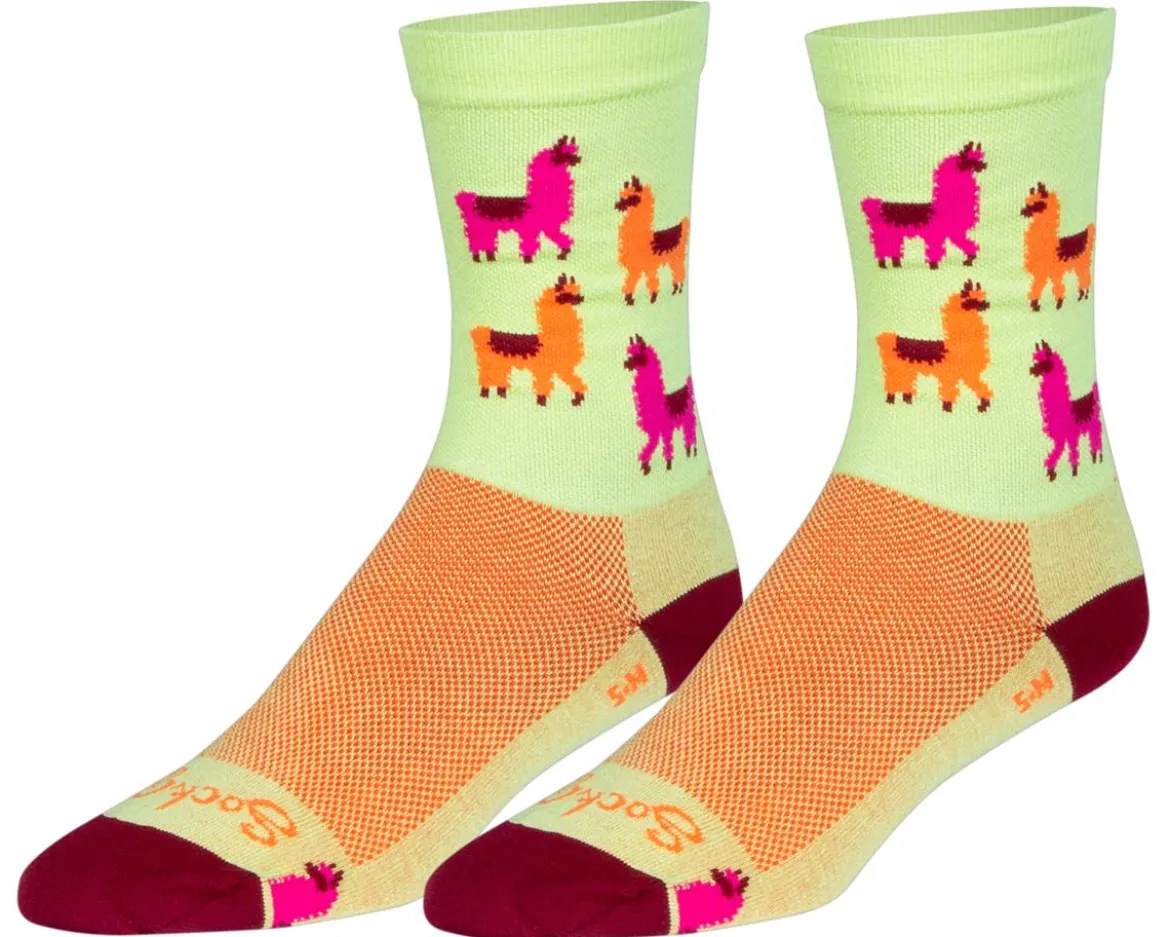 Sockguy 6" Socks (Mo' Llamas) (S/M)