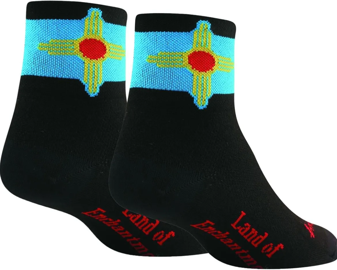 Sockguy 3" Socks (New Mexico Flag) (S/M)