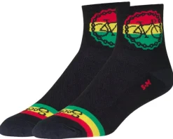 Sockguy 3" Socks (Rasta Ride) (S/M)