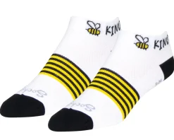 Sockguy Women's 1" Socks (Bee Kind) (S/M)