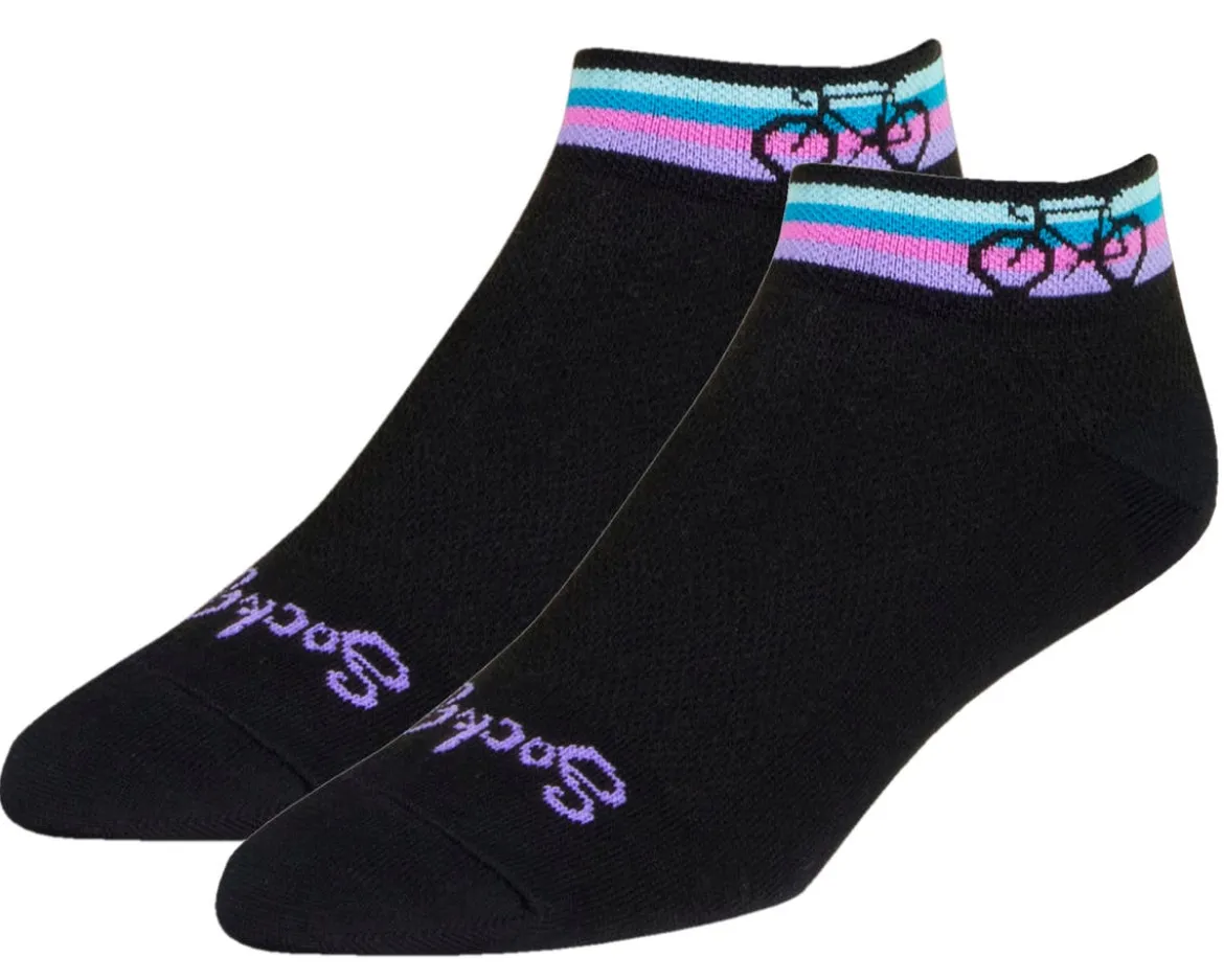 Sockguy Women's 1" Socks (Biker Babe) (S/M)