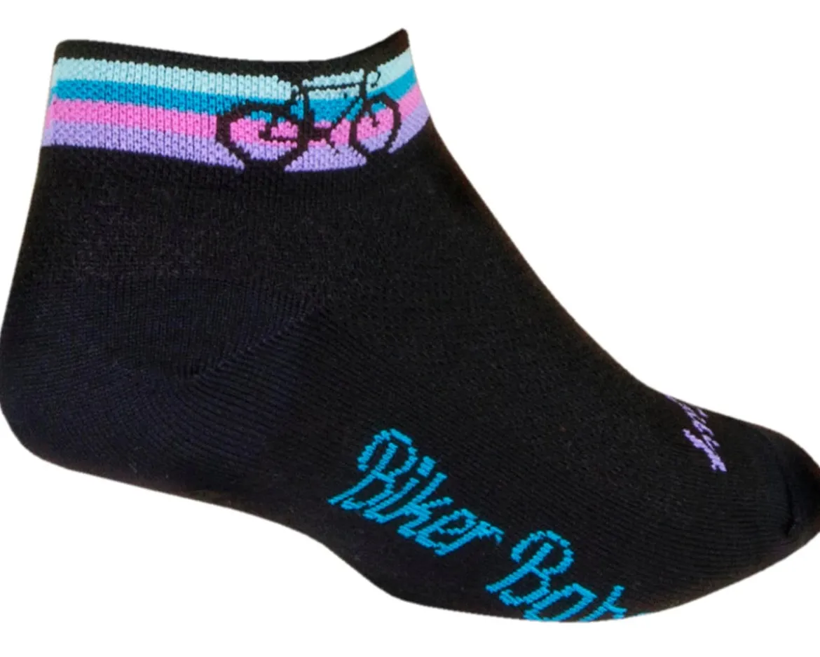 Sockguy Women's 1" Socks (Biker Babe) (S/M)