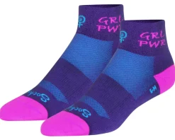 Sockguy Women's 3" Socks (Girl Power) (L/XL)