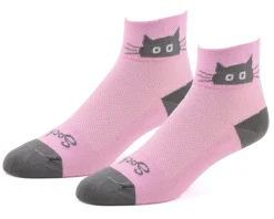 Sockguy Women's 2" Socks (Whiskers) (Cat) (S/M)