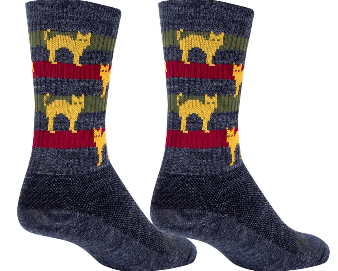 Sockguy 6" Wool Socks (Catz) (S/M)