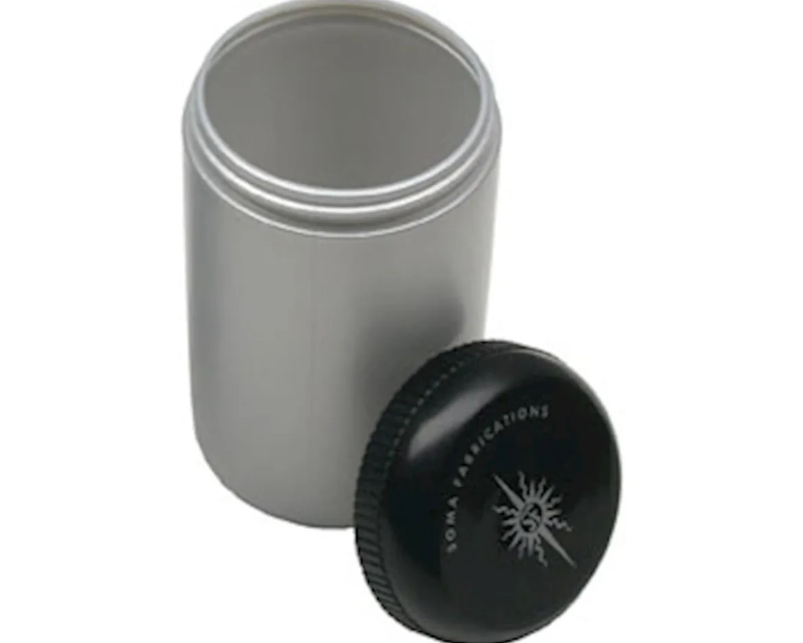 Soma Stash Storage Bottle (Silver/Black) (S)