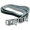 Soma Classic Leather Single Toe Straps (Black) (Pair)
