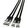 Soma Classic Leather Toe Straps (Black)