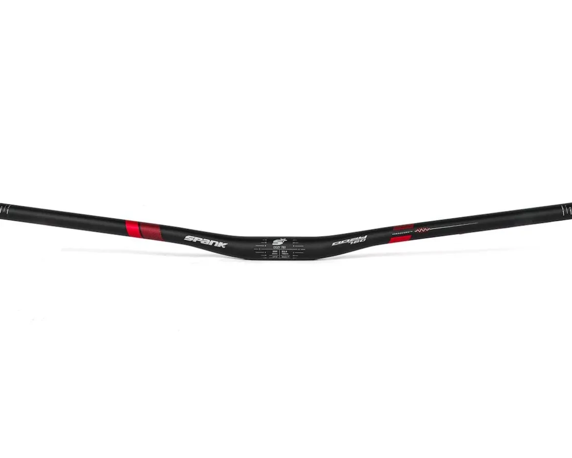 Spank Oozy Trail 780 Vibrocore Handlebar (Black/Red) (31.8mm) (15mm Rise) (780mm) (5/7° Sweep)