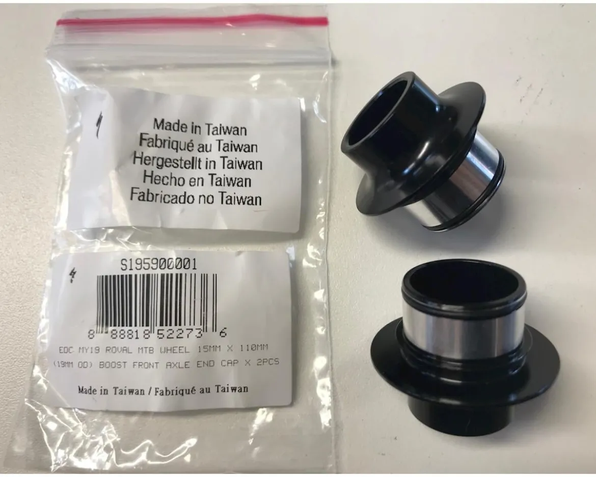 Specialized 2019 Roval MTB Front Axle End Caps (15 x 110mm) (19mm Outer Diameter) (Boost)