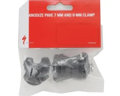 Specialized Anodized Pave Seat Clamp (For Alloy & Oval Carbon Rails) (Includes 7 x 7mm & 7 x 9mm Clamps)
