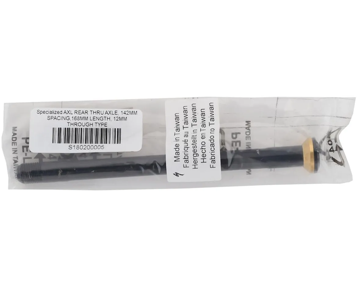 Specialized Rear Road Thru Axle (Black) (Conical) (168mm) (12 x 142mm) (1.0mm)