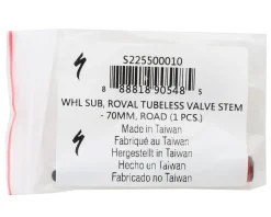 Specialized Roval Tubeless Valve Stem (Black) (1) (Mountain and Road) (70mm)