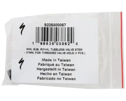 Specialized Roval Tubeless Valve Stem For Threaded Valve Hole (Black) (1) (37mm)