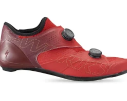 Specialized S-Works Ares Road Shoes (Flo Red/Maroon) (36)